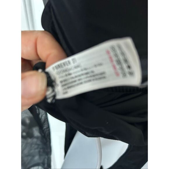 Forever 21 mesh long sleeve turtleneck black bodysuit size small tong - Picture 4 of 5